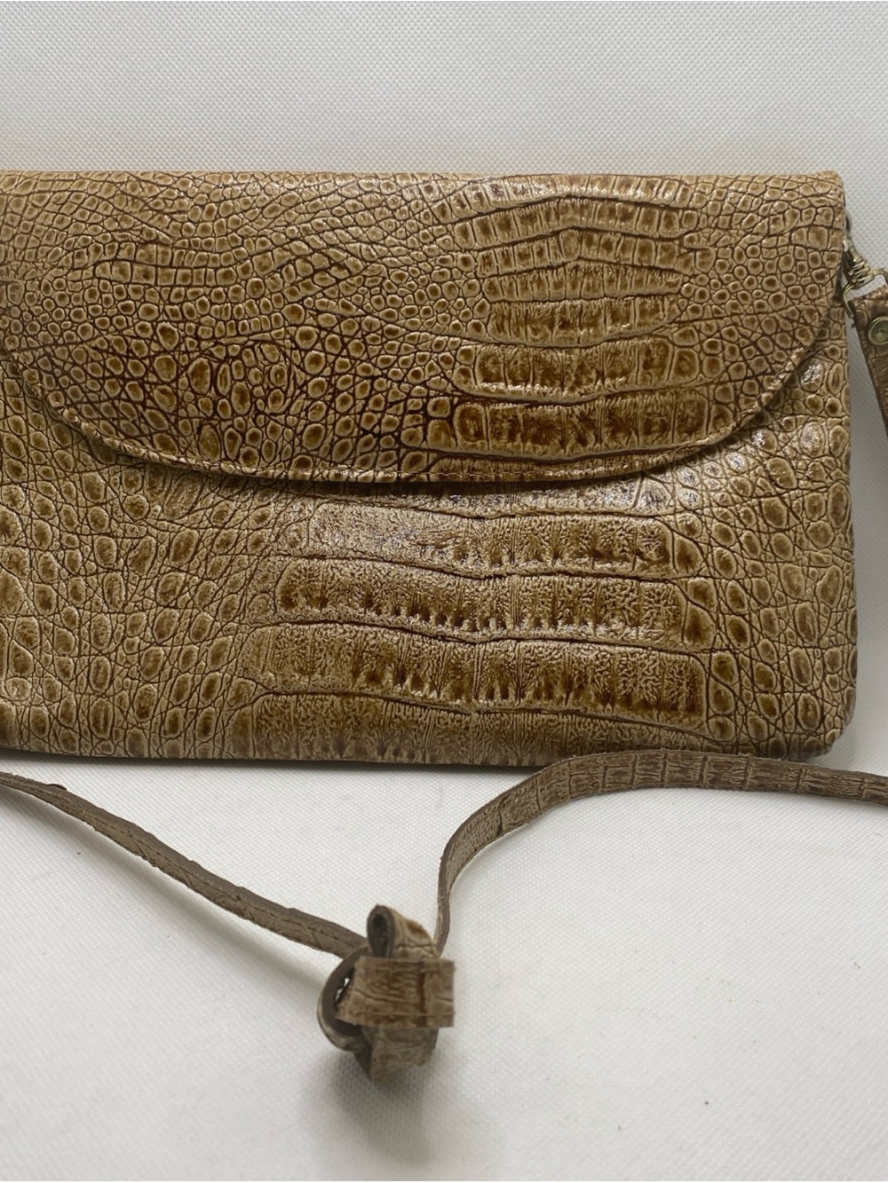 Amelia Berko Leather Snakeskin Clutch